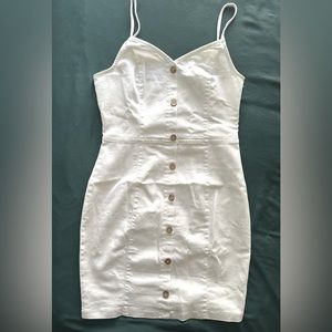 NWT Blashe White Denim Dress